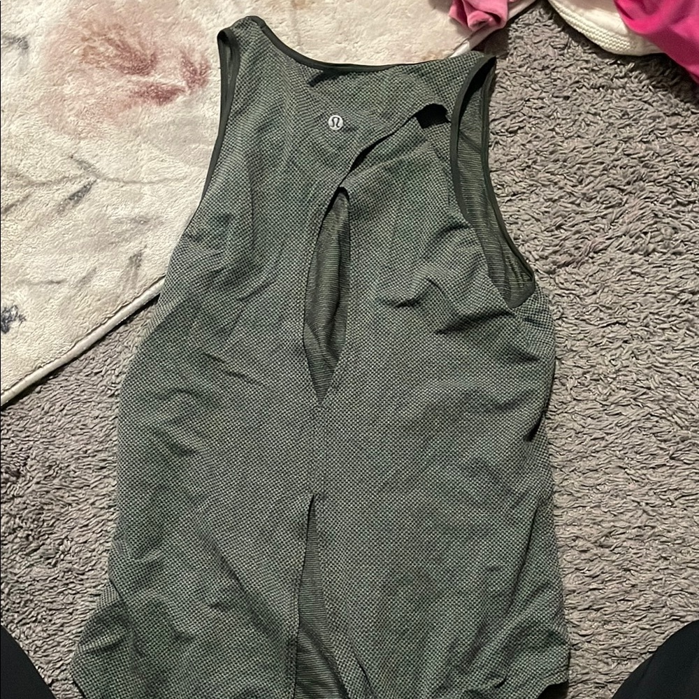 Lululemon Greenish Gray Tank Top